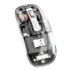 T5 Transparent Wireless USB + Bluetooth Rechargeable Mouse